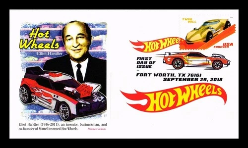 DR JIM STAMPS US COVER HOT WHEELS TWIN MILL FDC PICTORIAL CANCEL PANDA CACHET
