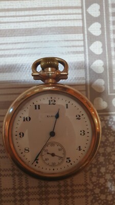 Elgin 1922 Antico Orologio da Tasca (NON DA LA CARICA)