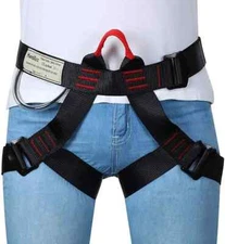 Pro Safety Rock Climbing Caving Arborist Tree Rappelling Harness Seat Waist Belt
