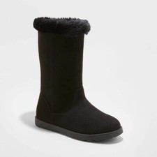 NIB Girls Kameryn Faux Fur Shearling Boots Black Cat  Jack   LOWER PRICE 