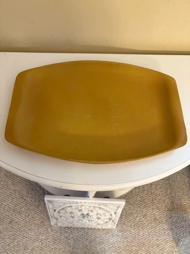 Bennington Potters Vermont Vtg Mustard yellow  Lug Handled Platter #1648