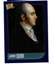 AARON BURR 2021 SUPER BREAK PIECES OF THE PAST BLUE FOIL PARALLEL