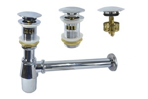 SET Ablaufventil Stopper Siphon Flaschensiphon Abflussgarnitur