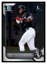 2022 Bowman Chrome Benyamin Bailey BCP-8 Bowman 1st Chicago White Sox