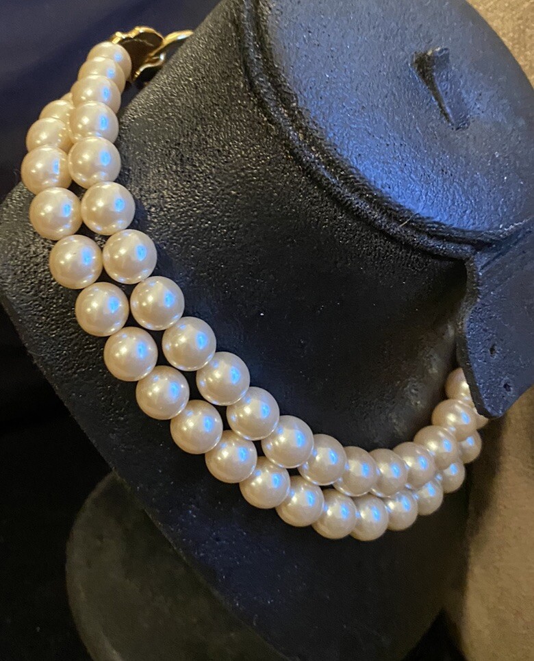 Vtg Signed KJL Kenneth Jay Lane Avon Faux Pearl L… - image 8