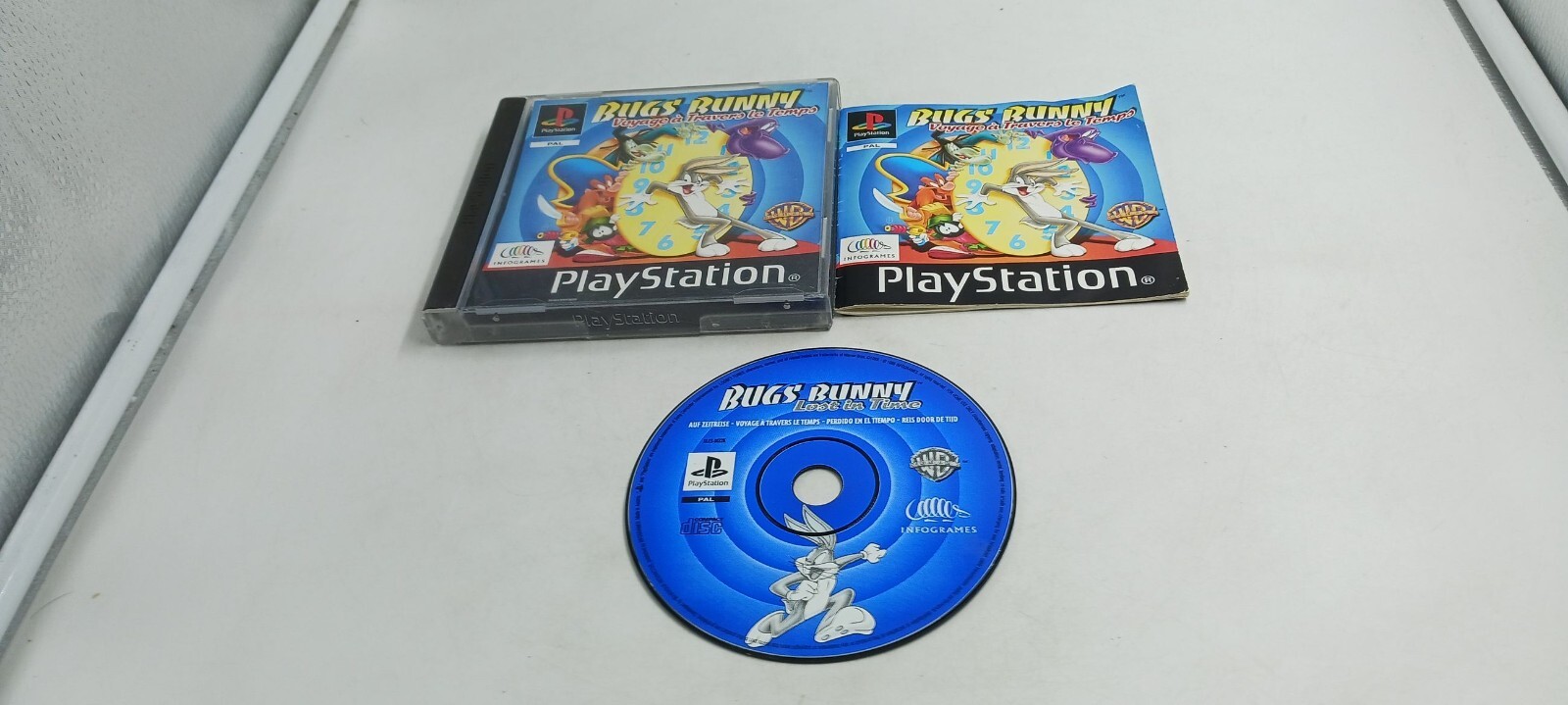 Jeu PS1 Bugs Bunny Voyage à Travers Le Temps - Bon état - Version PAL