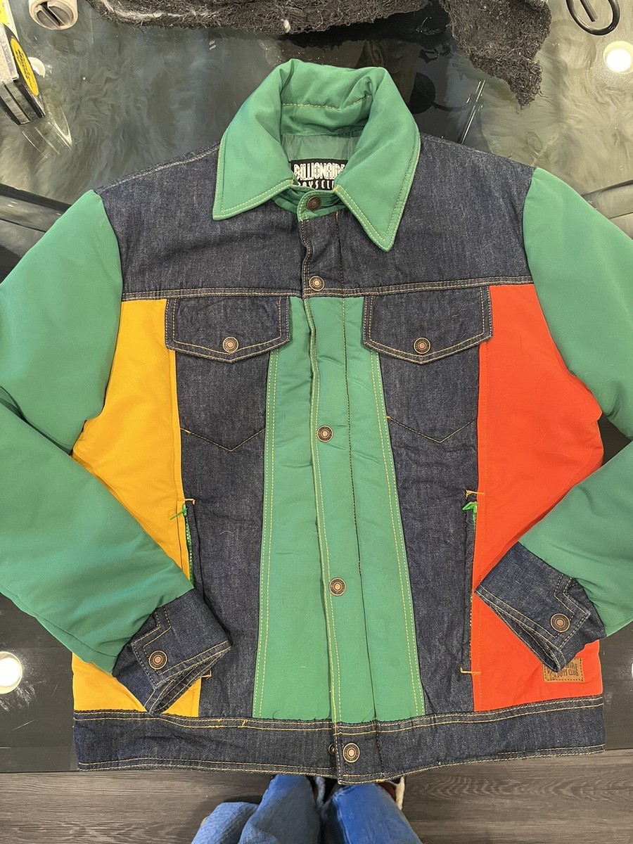 billionaire boys club jacket Jean Green Red Yellow RN98011 Men's