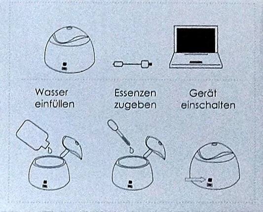 Aroma Nebler Lufterfrischer Mini USB Wasser Luftbefeuchter Zerstaeuber - Bild 4 von 4