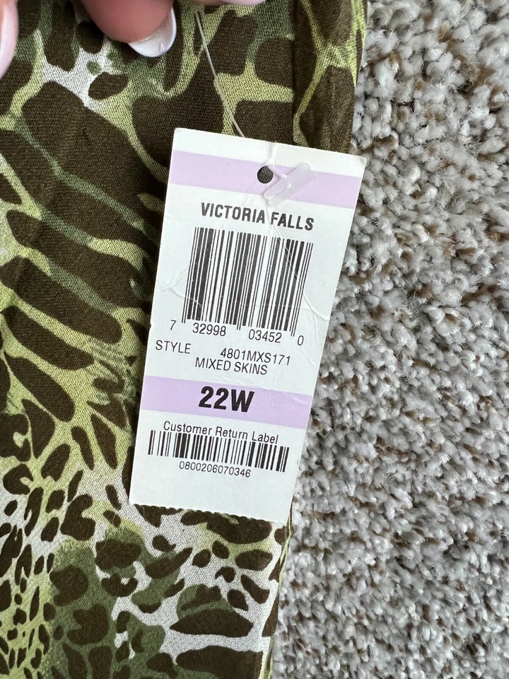 Falda para mujer Style & Co talla grande 22W falda forrada con estampado animal mixta nueva con etiquetas Foto 3 de 4