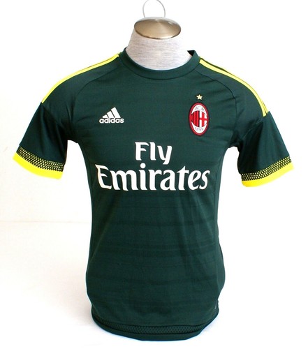 Adidas Climacool Verde AC Milan Tercera Réplica De Fútbol Jersey ACM de  fútbol para hombre | eBay