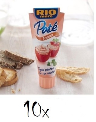 10x Rio Mare Pate patè Tonno Thunfischcreme 100g Brotaufstrich Streichfähiges