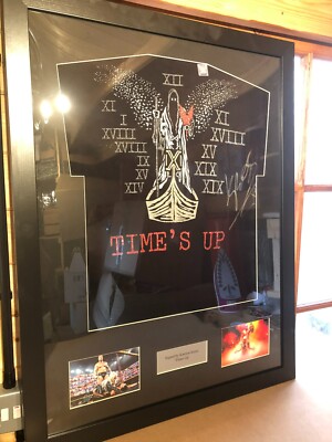 Signed by Karion Kross Times Up T shirt Framed with COA WWE Wrestling