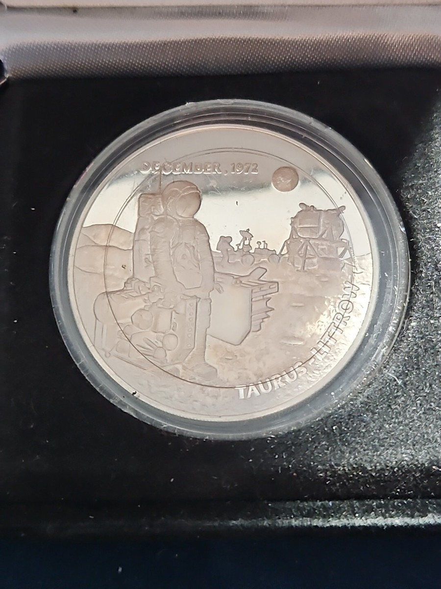 Apollo 17 記念メダル 1972年 1972 Apollo XVII 17 Sterling Silver Proof Medal .925 (S.M.#00004