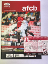 2010/11 BOURNEMOUTH V WALSALL 13-11-2010 LEAGUE 1 & MATCH TICKET