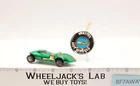 Twinmill Spectraflame Green 1968 Redline Hot Wheels Mattel Redline RL w/ Button