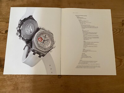 AUDEMARS PIGUET Brochure + CD - Royal Oak Offshore Lady Alinghi 