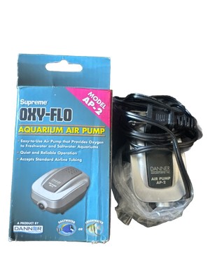Danner Aqua Supreme Oxy-Flo Air Pump for Aquariums AP-2