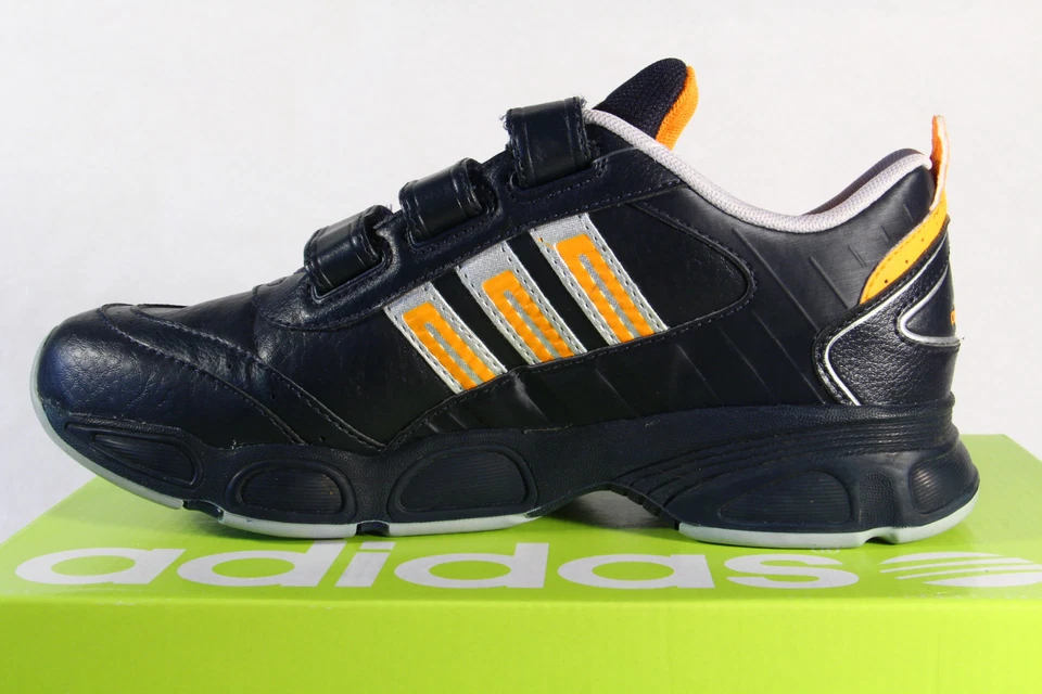 Adidas Zapatillas de Deporte Footing Zapatos Sneakers Ronda Naranja Azul - Imagen 3 de 4