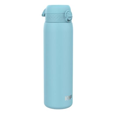 ION8 Auslaufsichere 1 Liter Trinkflasche, Edelstahl, Alaskan Blue, 1L