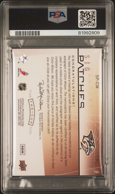 PSA 8 AUTO 10 2009 UPPER DECK THE CUP SIGNATURE PATCHES SP-CW 