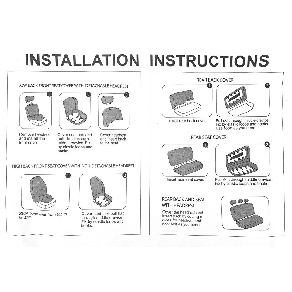 2pcs Front Seat Covers Cushion PU Leather Protector For Ford F150 F250 F350 F450 Foto 4 de 4