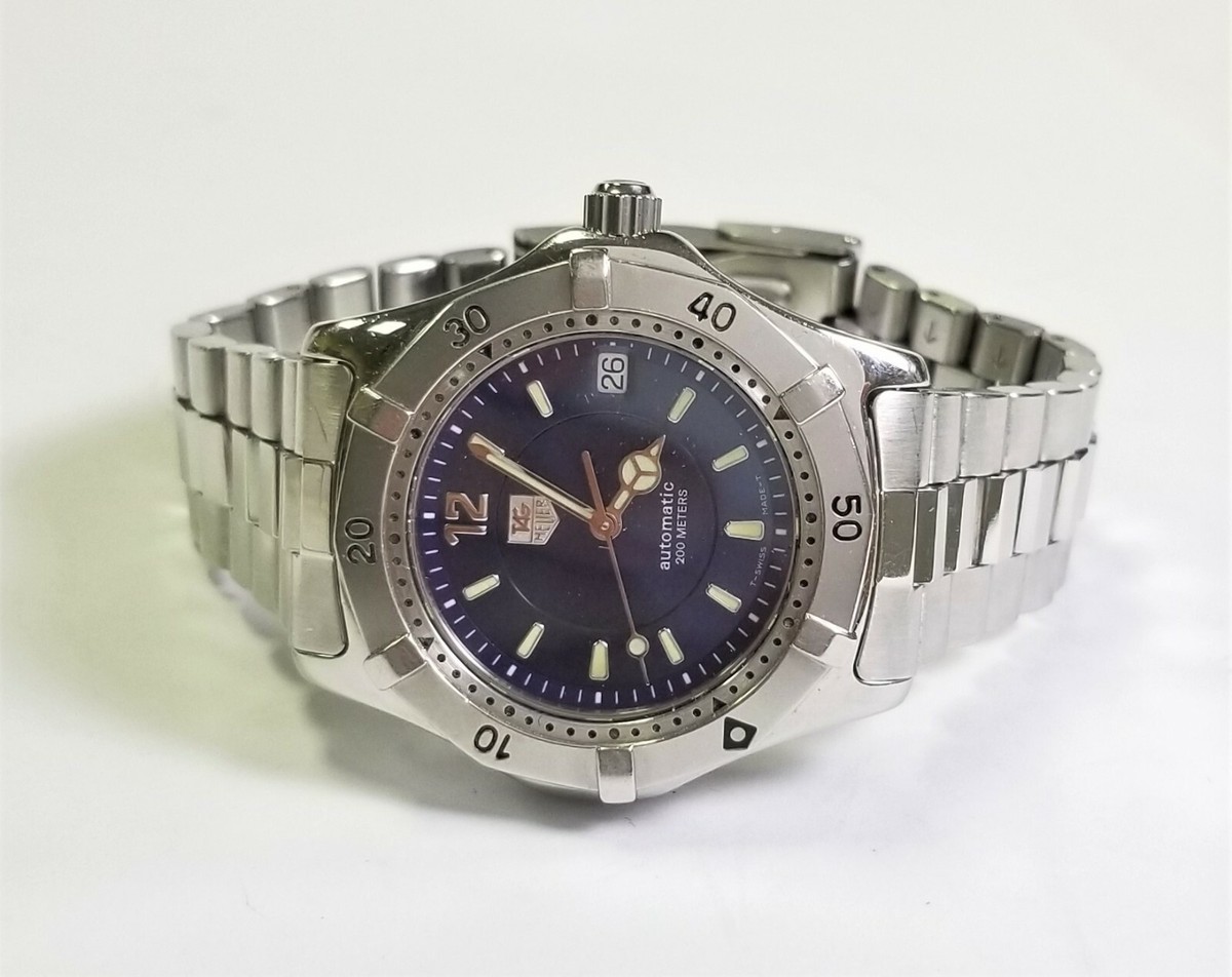 Men's WK 2117- TAG Heuer Automatic Wrist Watch Blue Face | eBay