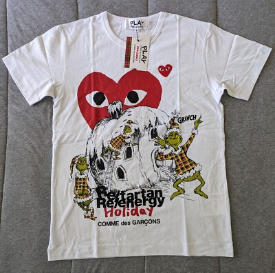 Authentic Comme des Garçons Play Grinch Dr. Seuss Shirt Medium | eBay
