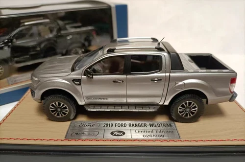 MK Trax Resina 1/43 Ford Ranger Wildtrak PickUp 2019 Argento - Foto 3 di 6