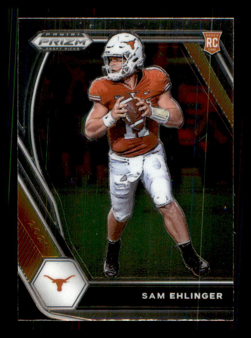 2021 Football Prizm Draft Picks Sam Ehlinger Texas Longhorns #131 RC3