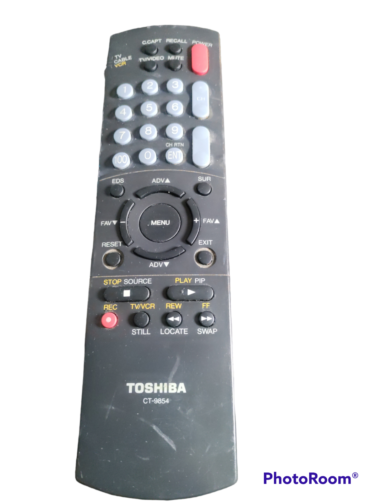 Toshiba CT-9854 VCR/TV Remote Control Tested