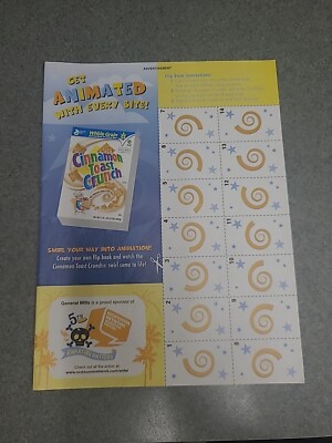 Cinnamon Toast Crunch Flip Boom Craft Print Ad 2008 8x11 Great To Frame 