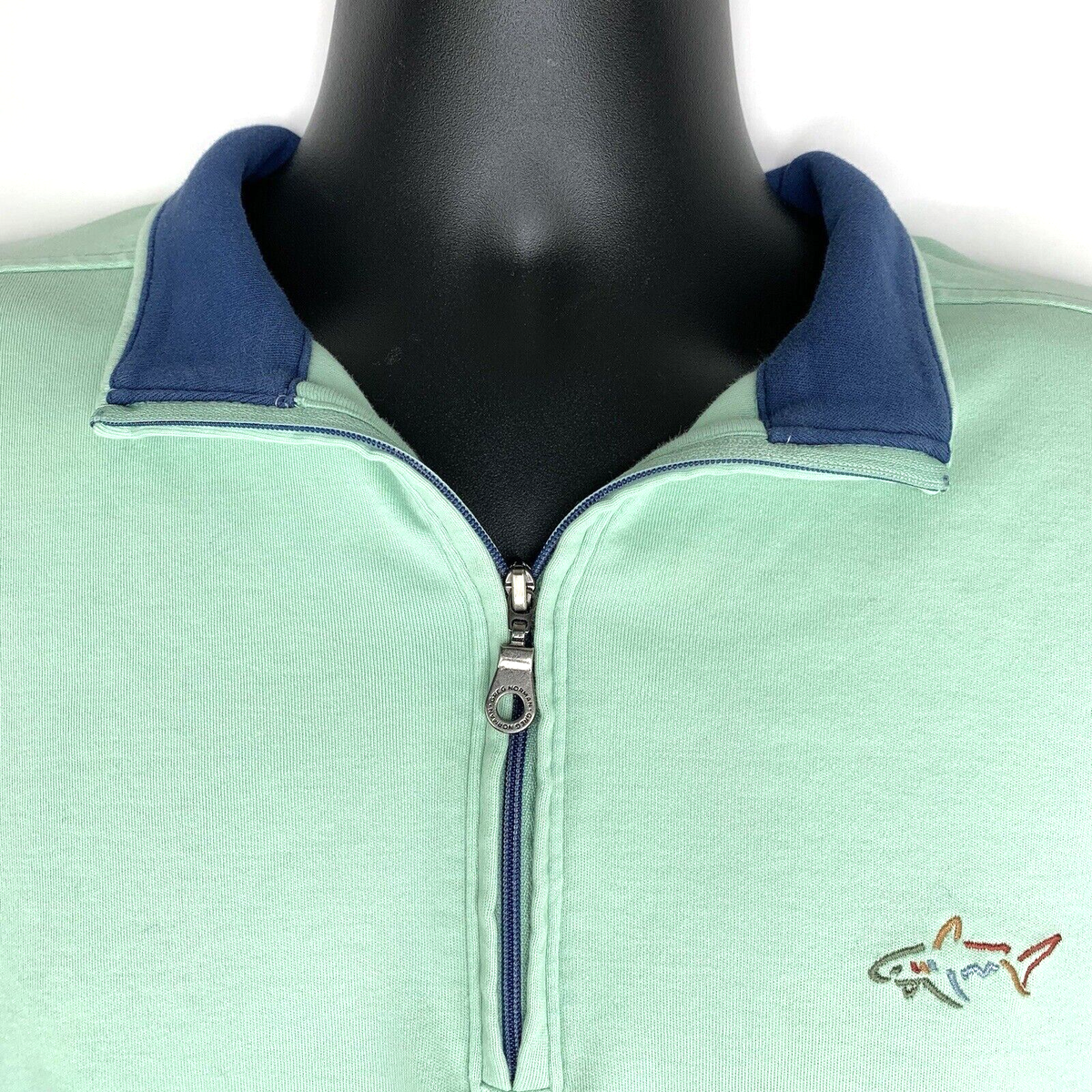 Greg Norman Sweatshirt Women's Medium Golf 1/4 Zip Pullover Green
