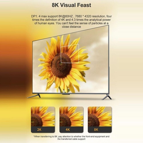 DP 1.4 Convertitore Mini porta di visualizzazione Compatibile con HDTV - Afbeelding 11 van 14