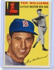 1954 TOPPS BASEBALL #250 TED WILLIAMS, BOSTON RED SOX, HOF, 061018