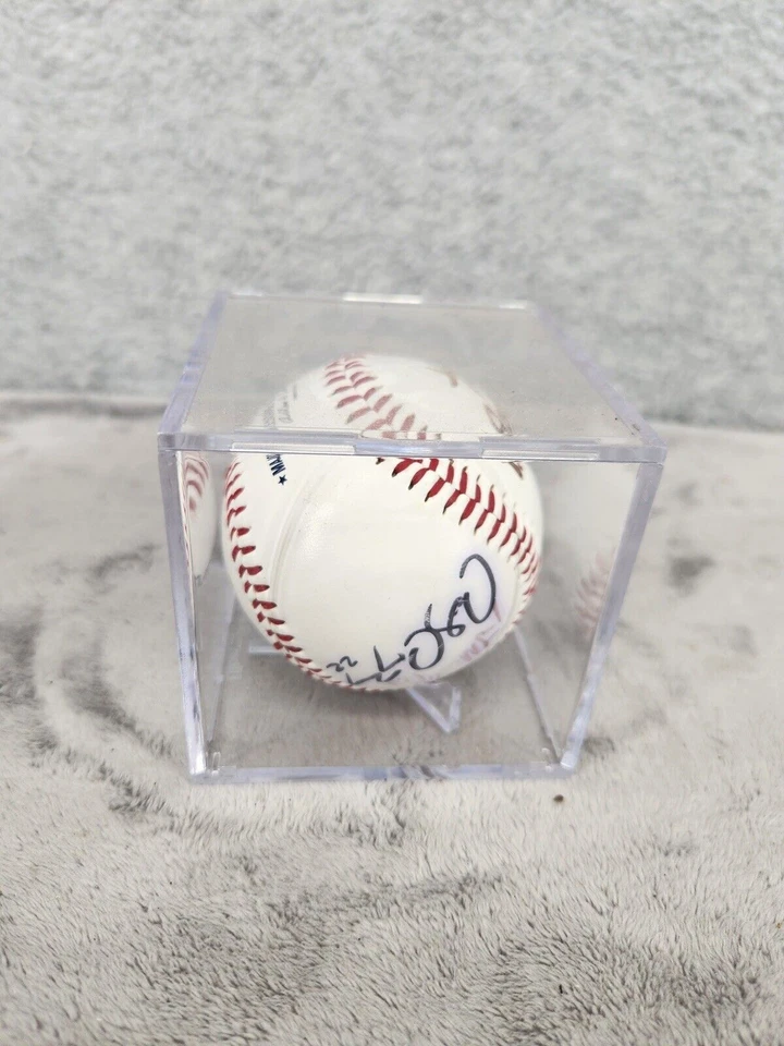 Houston Astros Signed Carlos Corporan +1 Another Signature Ball In Clear Case - Image 3 of 4
