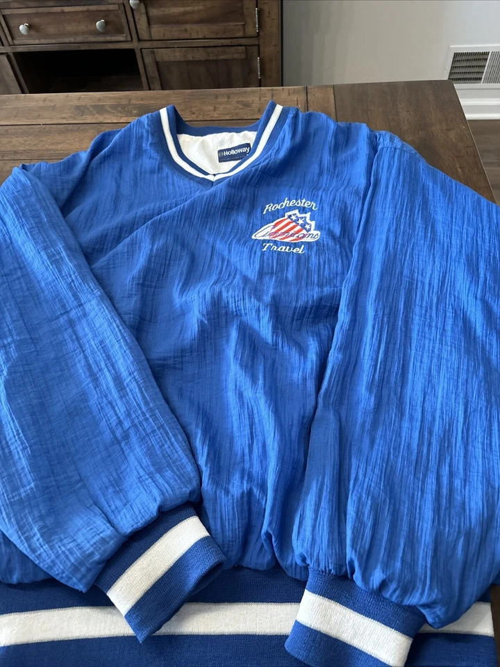 复古小联盟曲棍球罗切斯特美国套衫毛衣特大号 — 第 2/4 张图片