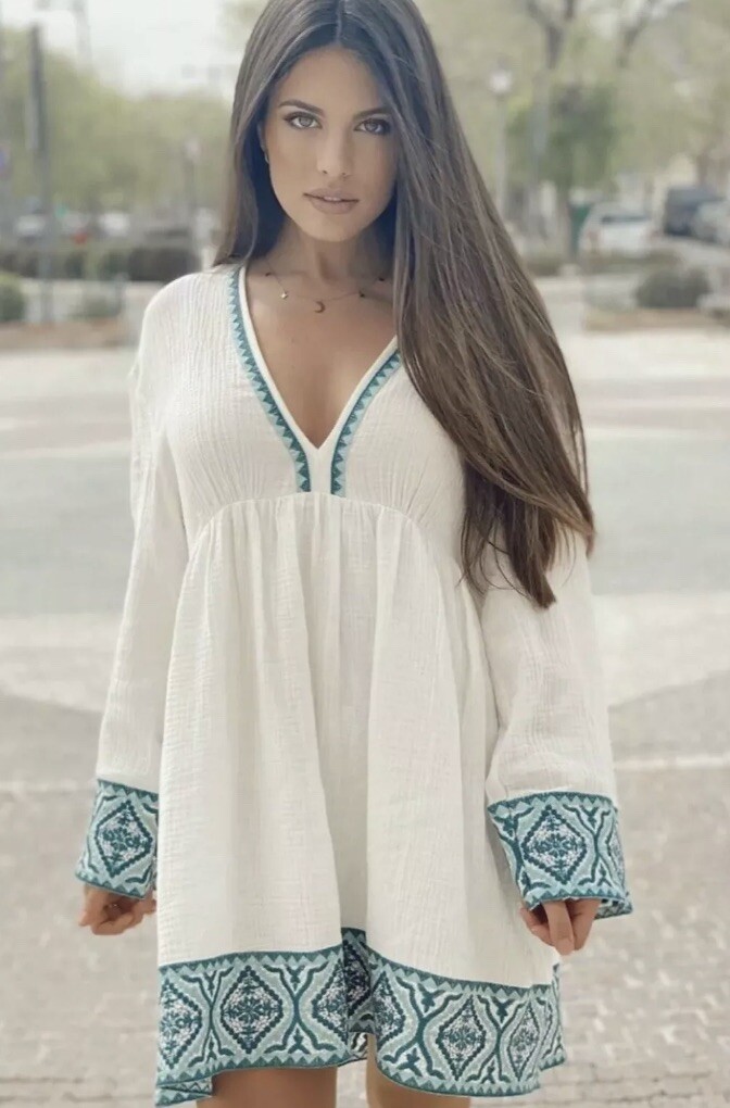 zara embroidered dress ebay Chiffon Abaya Set with Hijab main image 0