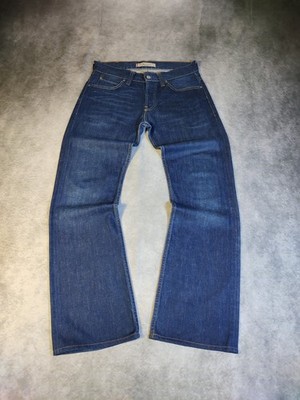 Levi s 512 Bootcut Herren Jeans W31 L34 Dunkelblau Flare Vintage Y2K 2000s Pasha