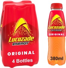 Image of Lucozade Energy Original 380ml (Pack of 4)