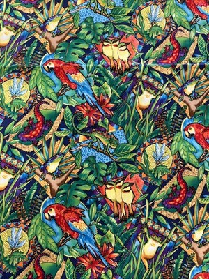 Jennifer Sampou Robert Kaufman Fabric Rainforest JS 2290 6 yds x 44''
