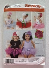 Simplicity Pattern 1956 Baby/Toddler Tutu and Appliques Sz 1-18 Month UNCUT FF
