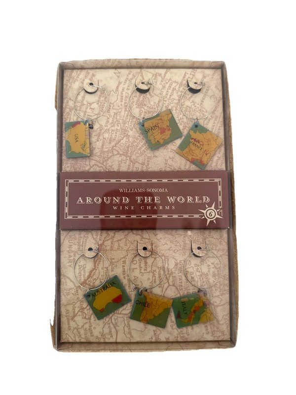 Williams Sonoma Around The World Wine Charms
