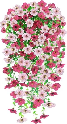 Kunstblumen Hängend, 2 Stück Künstliche Blumen für Draußen, Hängepflanze Küns... - Bild 1 von 4
