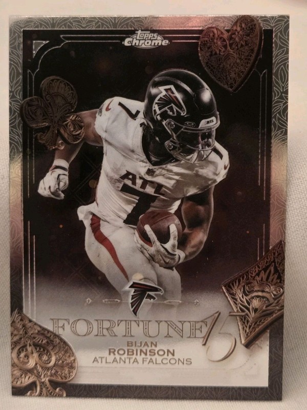 2025 Topps Chrome Bijan Robinson Fortune 15 #F15-14 Falcons