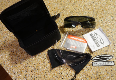 Used Smith Optics AEGIS SPECTACLE Eye Shield Safety Glasses Kit Black Frame