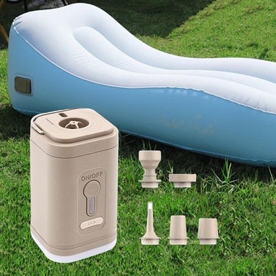 Kleine tragbare Luftpumpe mit Beleuchtung für Outdoor-Aktivitäten,