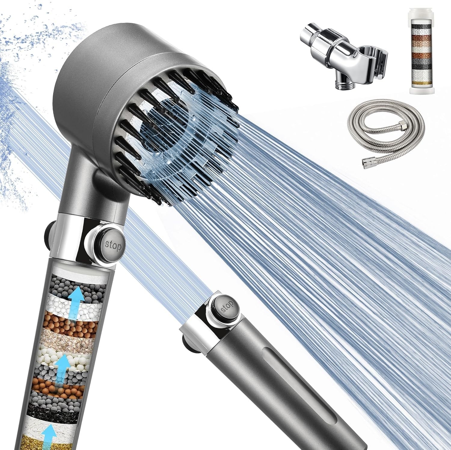 With Handheld,high Pressure Showerhead W...
