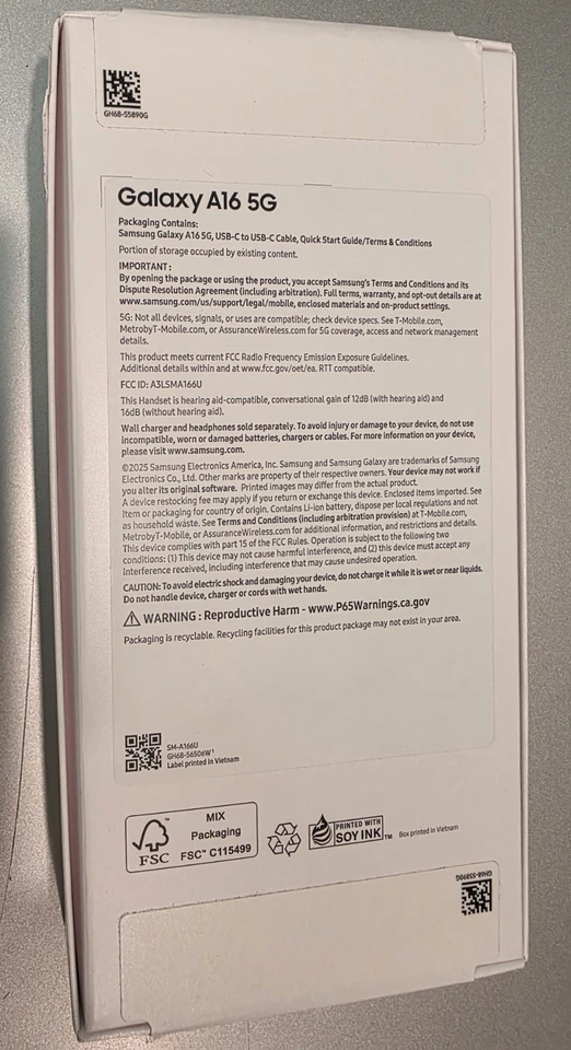 Samsung Galaxy A16 5G 🔓 128GB Blue SM-A166U1 ✅ Unlocked USA Model 📱 New in Box - Image 3 of 4