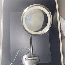 Round Chrome Make Up Mirror with LED Light