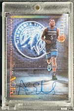 2023 Noir Anthony Edwards Emblazoned Ink Holo Gold Auto /10 Timberwolves!